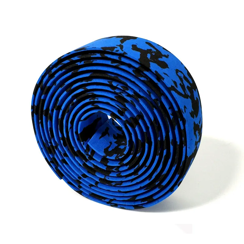 Новый высококачественный велосипедный спортивный пробковый руль черная лента + 2