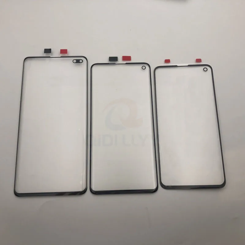 S10+ Замена внешнего стекла для samsung Galaxy S10 S10e S10 Plus ЖК-дисплей с сенсорным экраном Переднее стекло Внешний объектив
