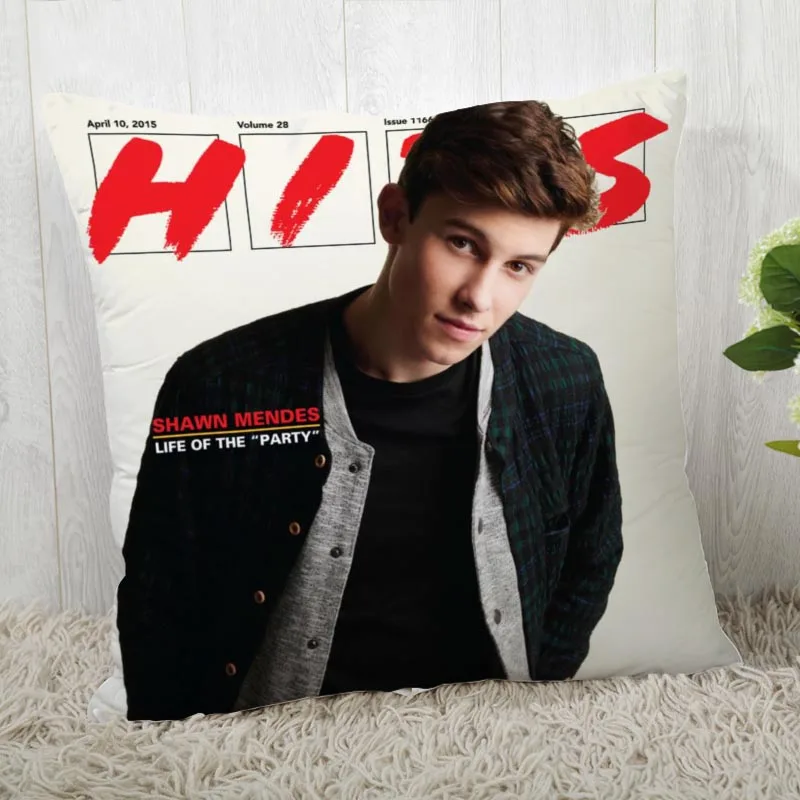 Best Shawn Mendes декоративная Свадебные наволочки на подушку индивидуальный подарок для(с одной стороны) наволочки с принтом - Цвет: 7