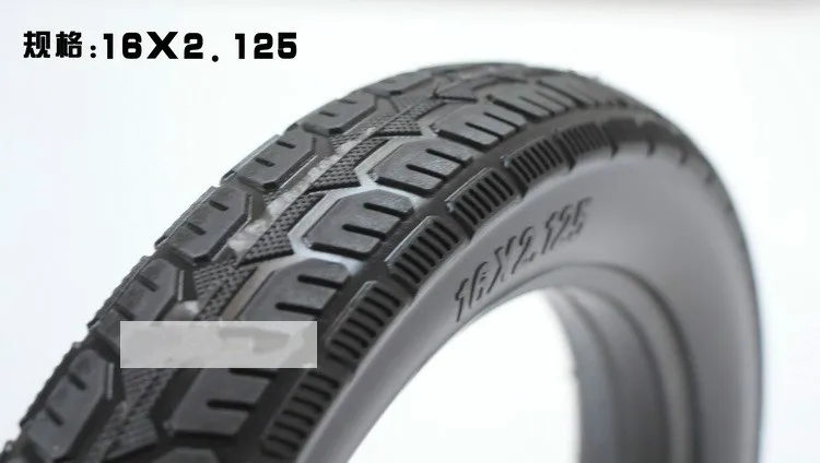 

Road Bike Mountain Bike Tires Bicycle Tire 16*2.125 Tubeless Tyres 16 Inches Solid Tire for Electrombike 16inch