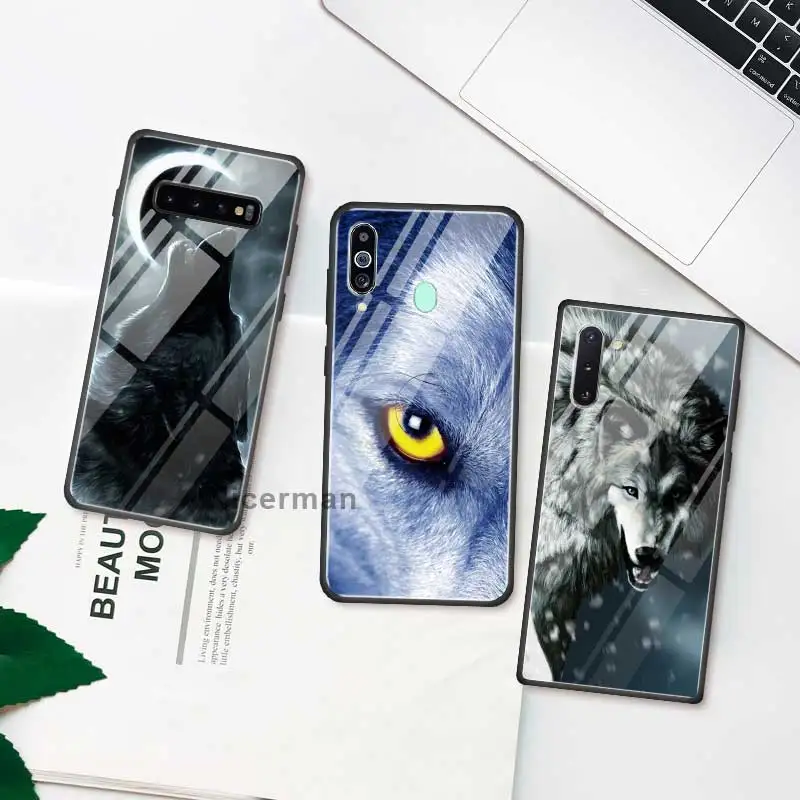 Чехлы для телефонов Samsung Galaxy S10 5G S20 Ultra S10e S8 S9 Note 10 8 9 Plus из закаленного стекла |