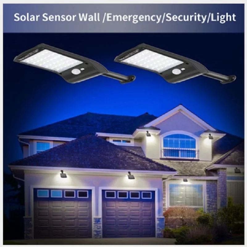 

Solar LED wall lamp outdoor human body induction lighting garden villa home