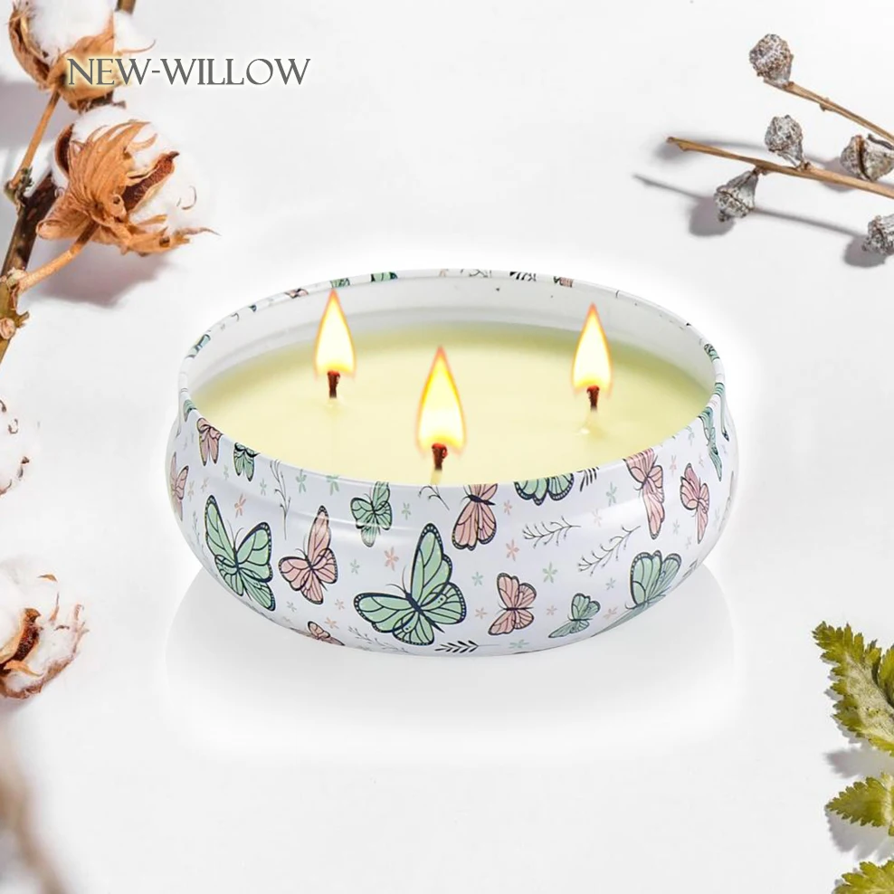 1 шт. большая жестяная коробка ароматическая свеча завод эфирное масло