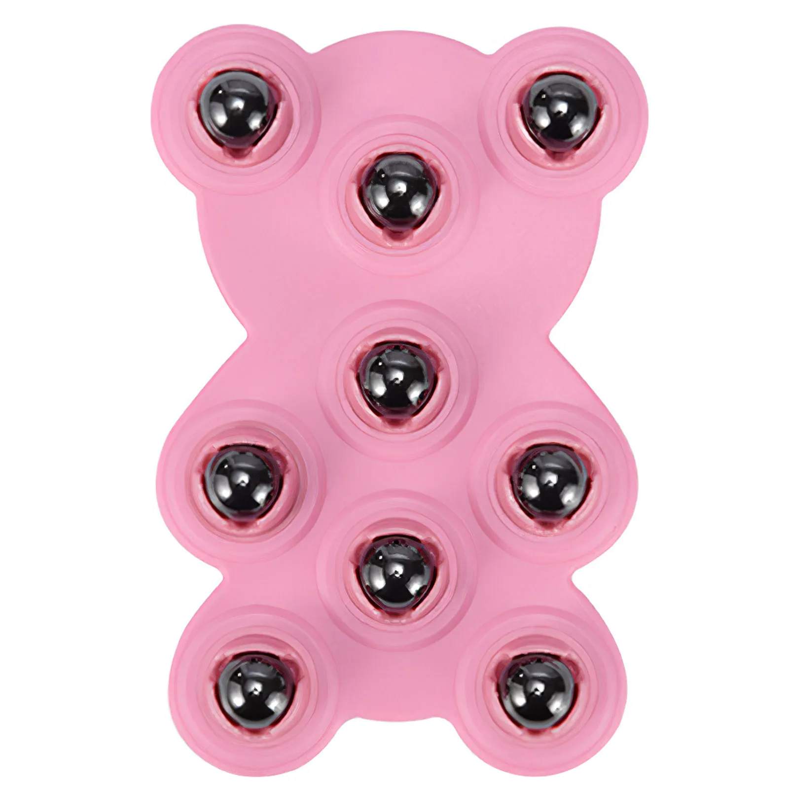 

Bear Shaped Body Massage Glove Multipurpose Nine Beads Massage Ball Portable Handheld Bead Massage Tool For Muscle Pain Relieve
