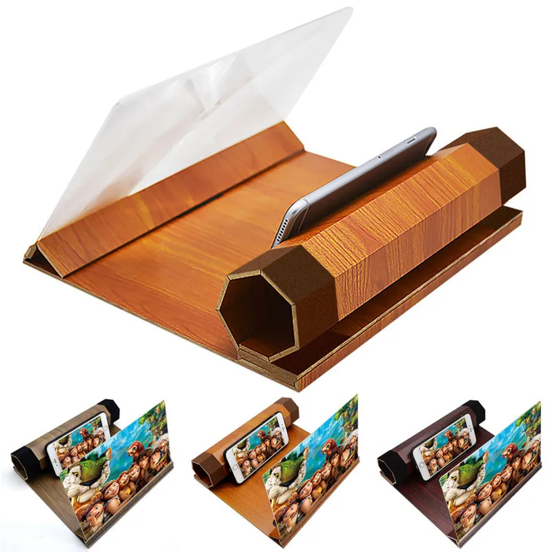 Мобильный увеличитель для экрана телефона Fordable 3D усилитель видео смартфон