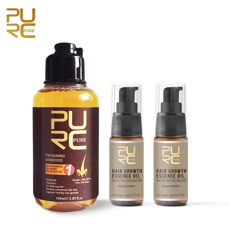 PURC быстро расти эфирное масло для волос лечение выпадения помощь роста и