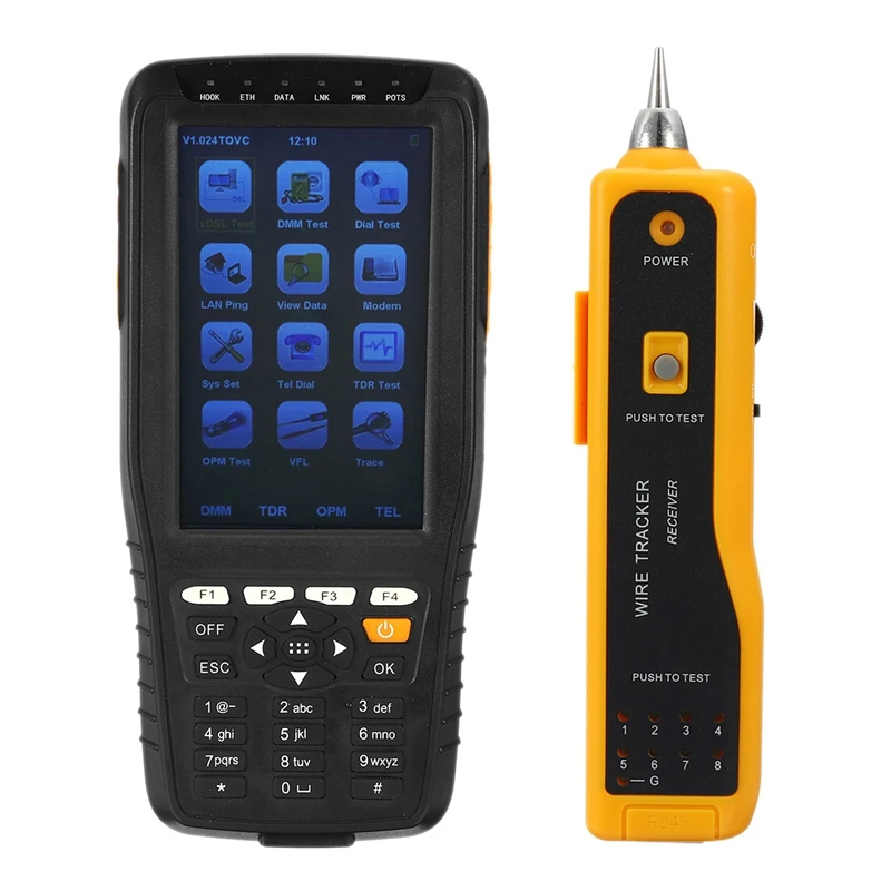 New Tm-600 Vdsl Vdsl2 Tester Adsl Wan & Lan Xdsl Line Test Equipment With All Functions(Opm+Vfl+Tone Tracker+Tdr) Eu Plug | Инструменты