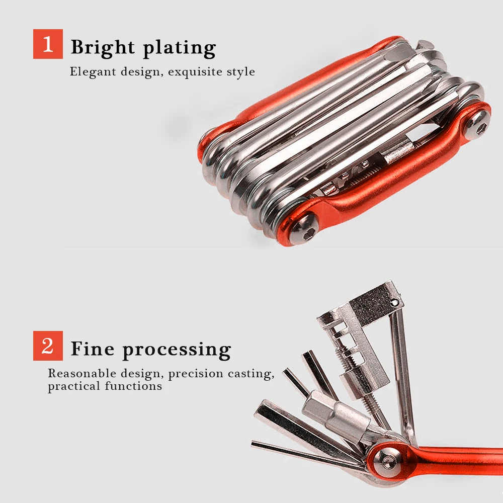 11 в 1 велосипед инструменты для ремонта комплект Портативный гаечный ключ из