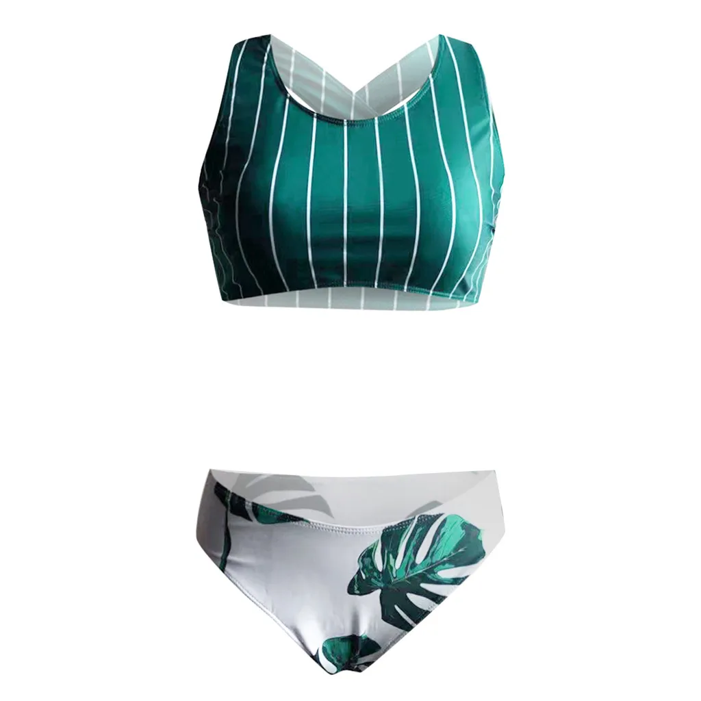 SAGACE новый сексуальный купальник бикини женский пуш ап пляжная одежда с зелеными