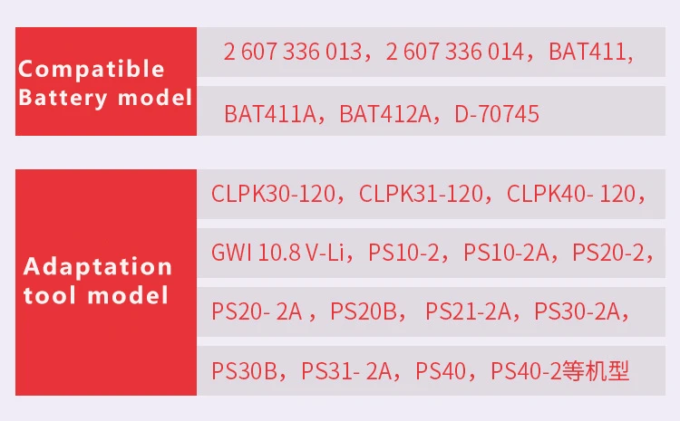 12V/10.8V 3.0Ah For Bosch BAT411 Battery Lithium-Ion recharged BAT411A BAT412 BAT412A BAT413 | Электроника