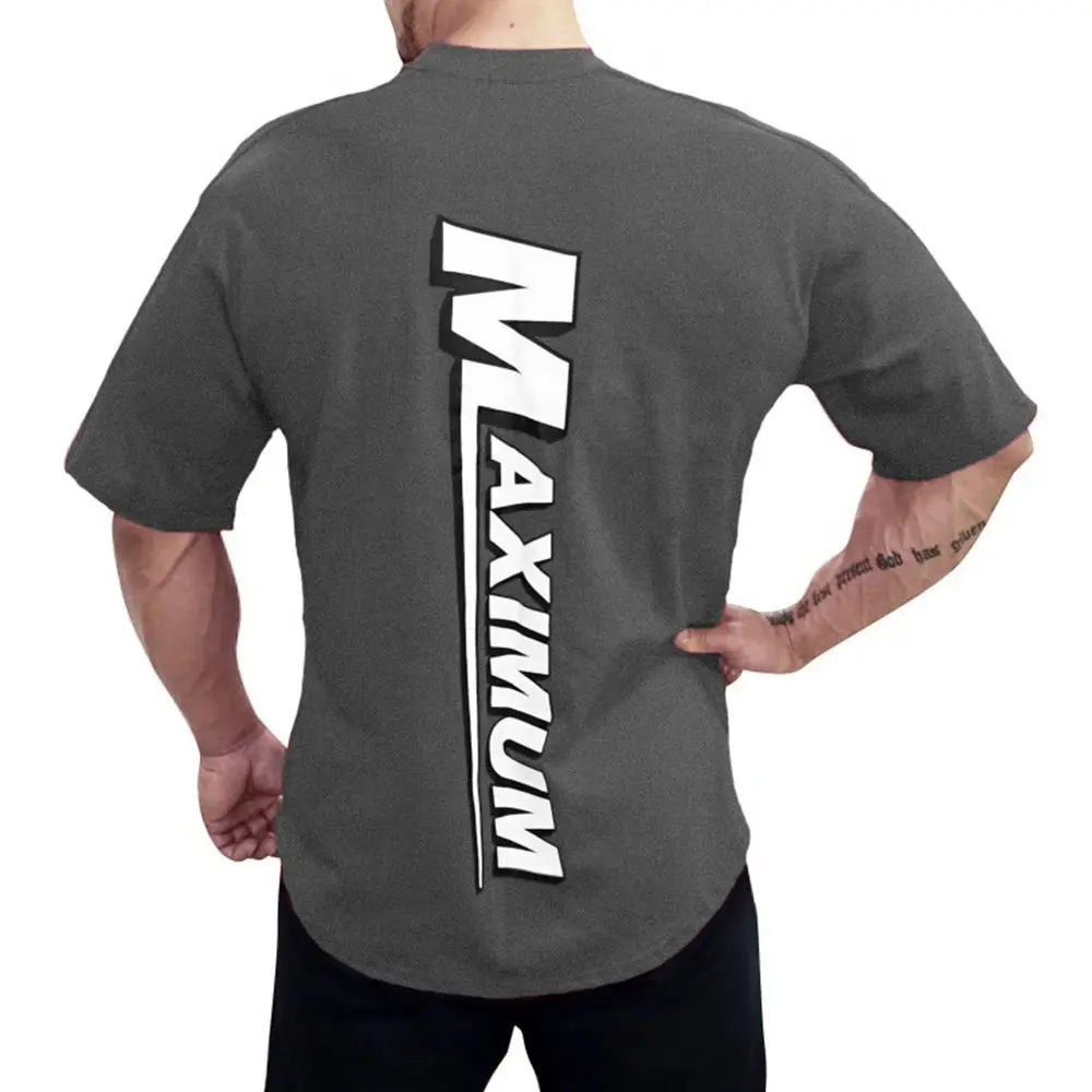 Спортивная футболка для фитнеса мужская повседневная свободная с коротким