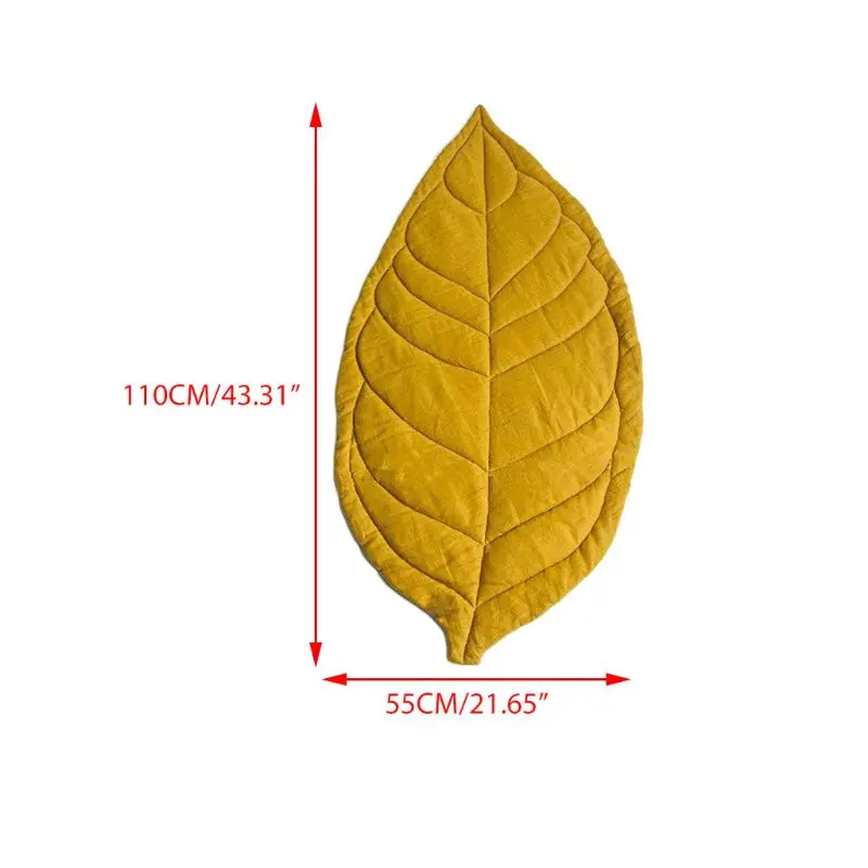 

Newborn Baby Carpet Kid Children Room Decor Leaf Shape Soft Crawling Play Mat G99C