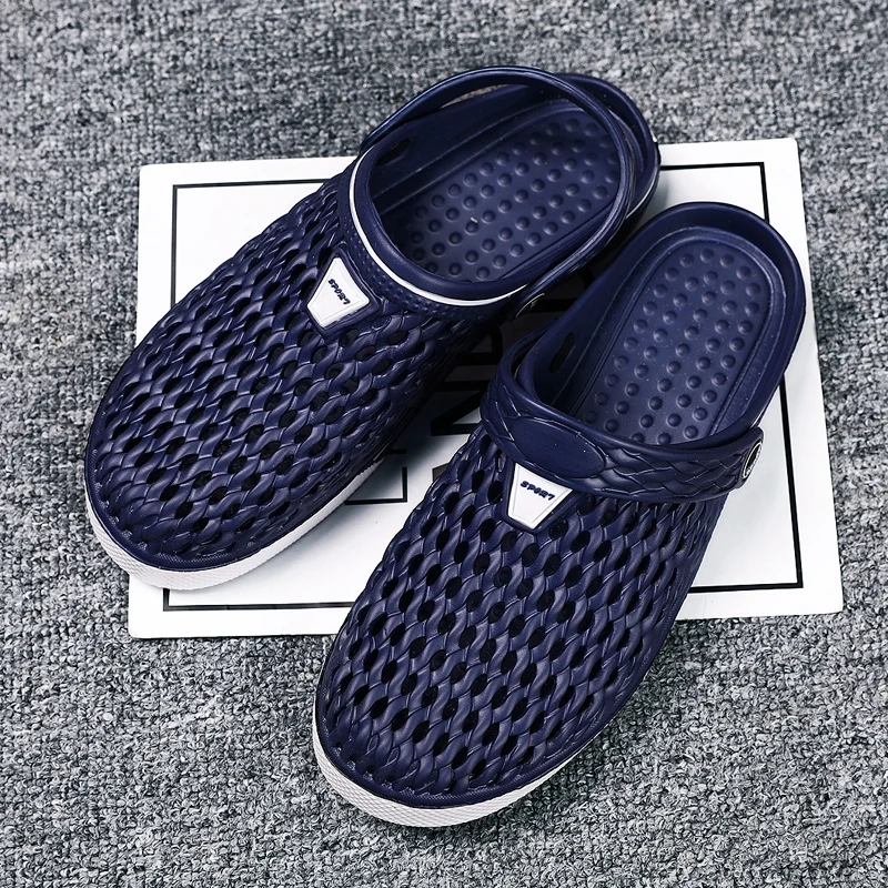 Шлепанцы мужские для сада и пляжа классические сандалии пляжные тапочки улицы