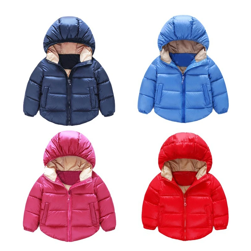 Новинка Детские осенне зимние Пуховые парки детская теплая верхняя одежда