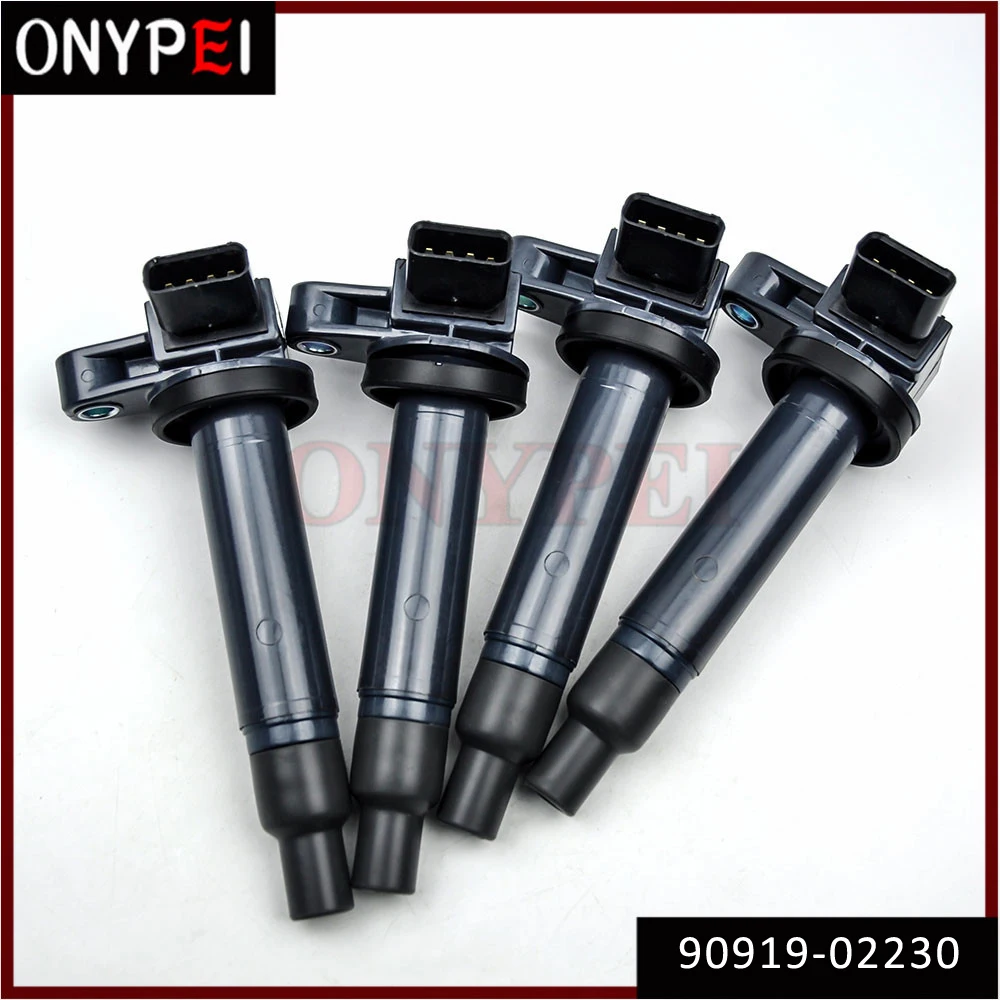 Набор из 4 катушки зажигания 90919 02230 для Lexus GS430 LS430 LX470 Toyota Land Cruiser 9091902230 90080 19027 мкФ