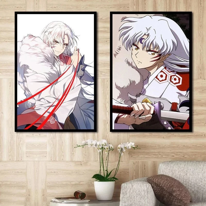 

Classic Anime Inuyasha Canvas Painting Animation Posters And Prints Wall Art Rental House Bedroom Bedside Modern Home Decor
