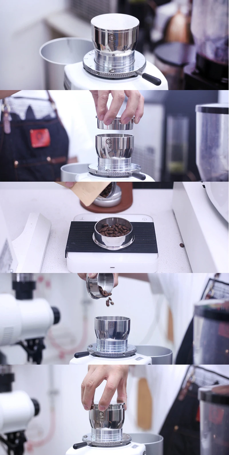 Бункер для кофемолка из нержавеющей стали для Mazzer SJ/Mini heyкафе JX600/HC600 FAEMA 900N/207 Бытовые аксессуары для кофе