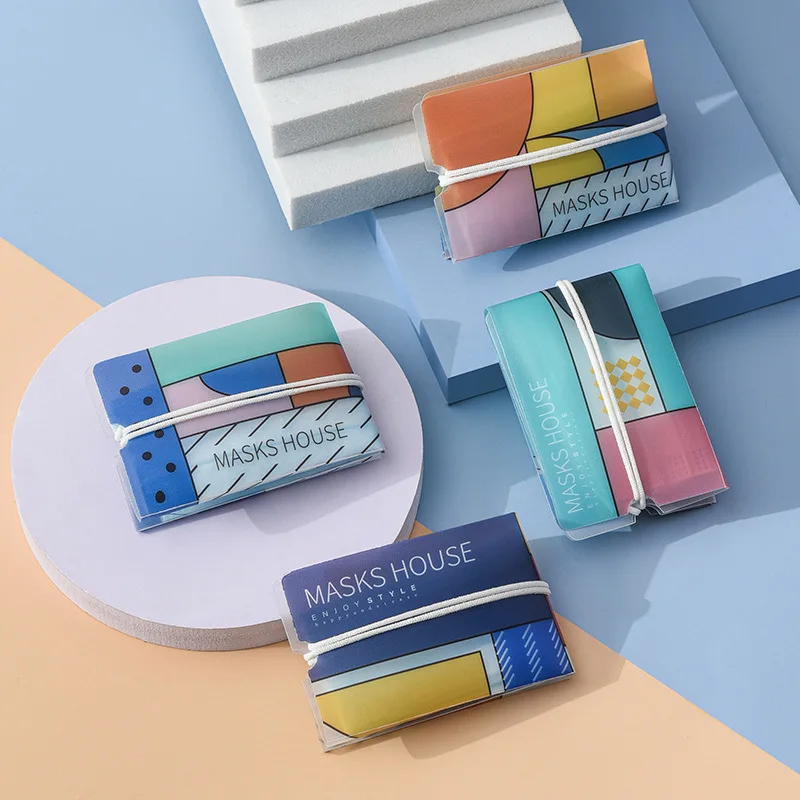 10 шт. маска держатель коробки лицевых масок сохранить складной ящик для хранения
