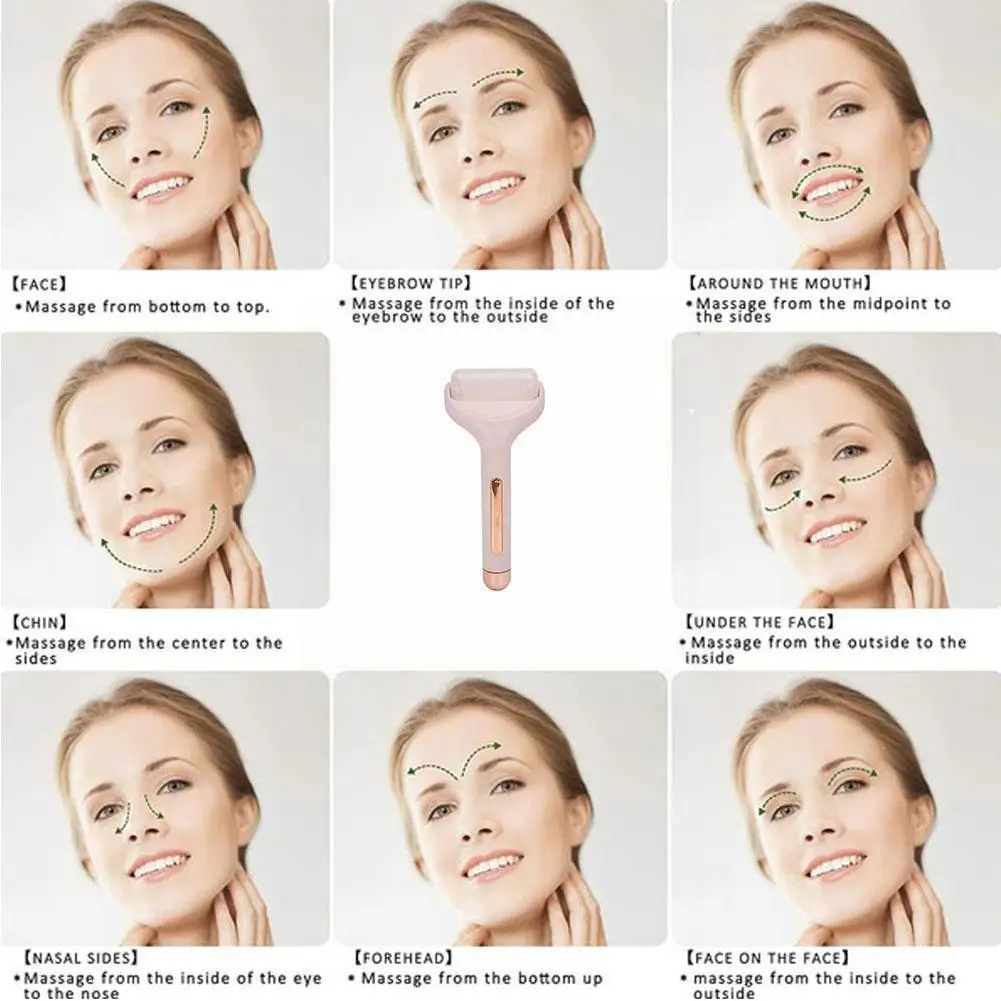 

Ролик для лица, крутой ледяной ролик, ручной массажер, инструмент для тела, массажер для массажа шеи, лифтинг лица, рельефный, анти-wrin C9X2