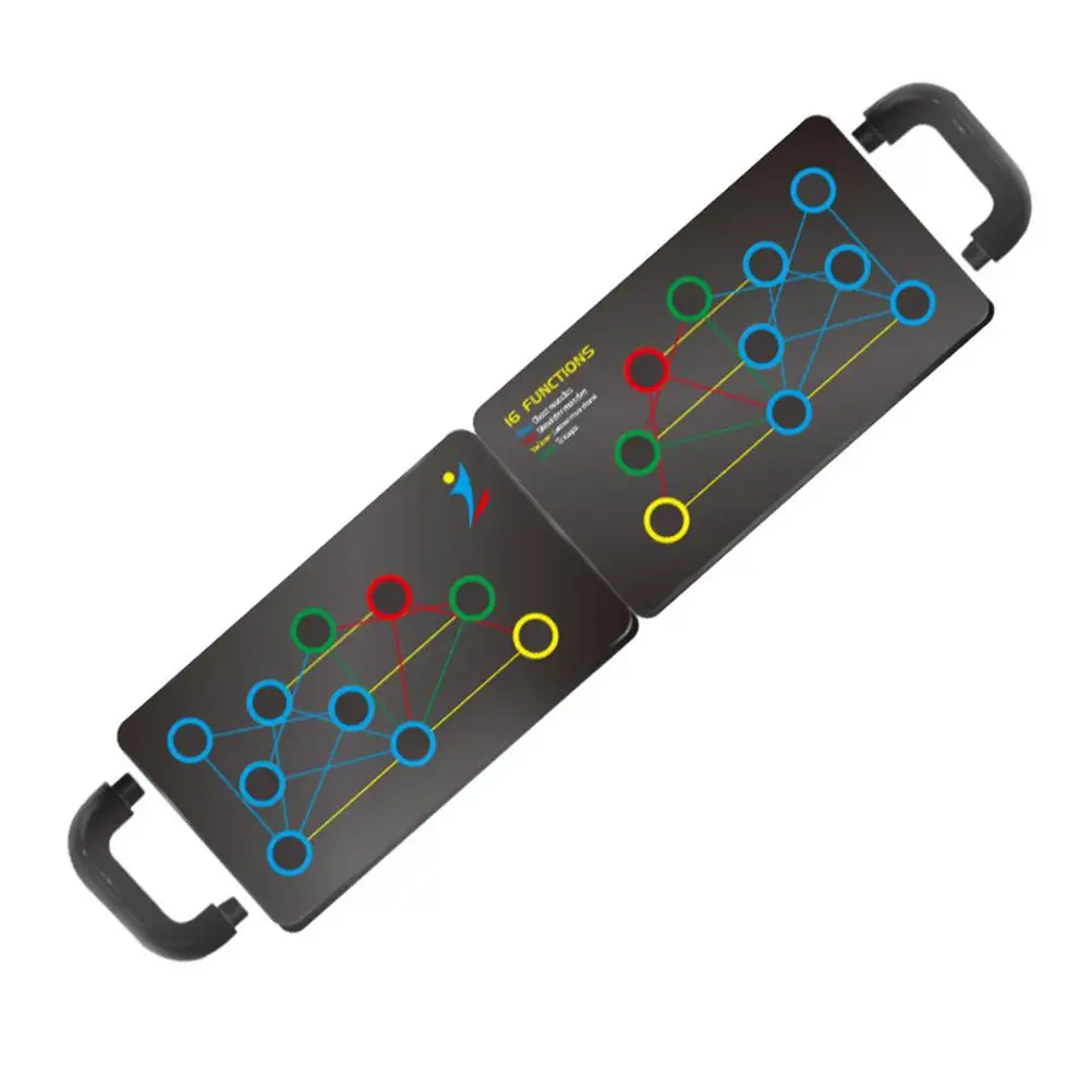 

16 In 1 Push Up Board With Handle Foldable Gym Muscle Exercise Push-ups Stands Fitness Equipment Workout Push Handles Bracket