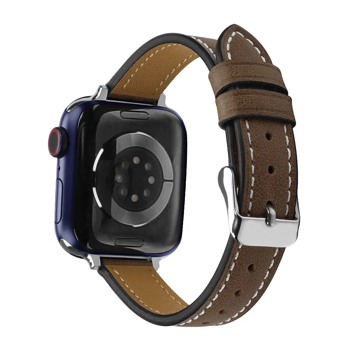 

Ремешок из натуральной кожи для Apple watch band 45 мм 41 38 42 iWatch band 44 40, ремешок для Apple watch series 765/4/3 se