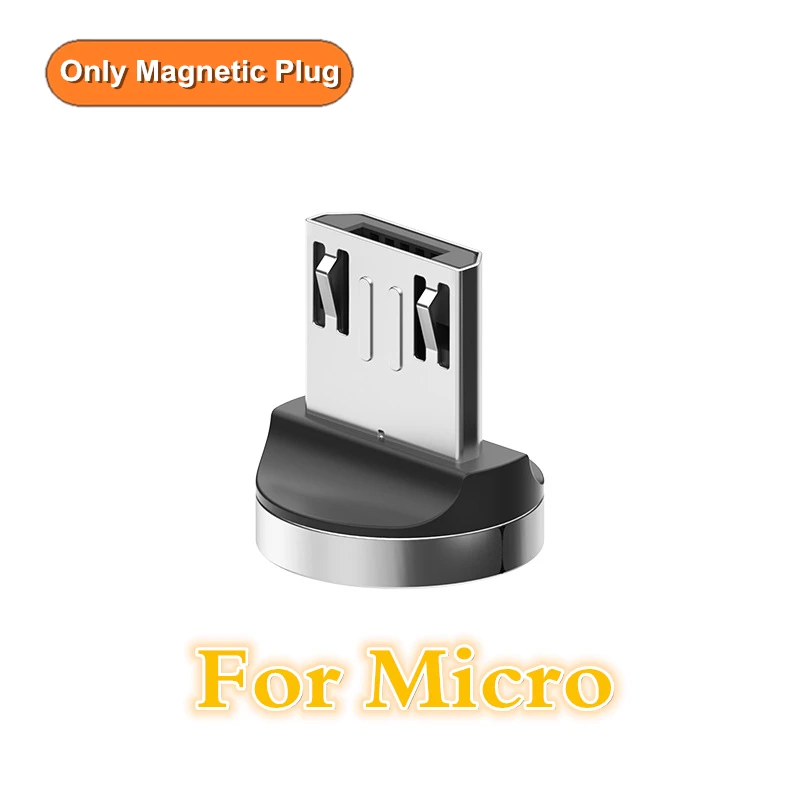Быстрая зарядка USB кабель для Iphone TYPE-C Micro USB кабель для передачи данных магнитный разъем для Xiaomi Redmi samsung oppo зарядное устройство 1 м 2 м линия - Цвет: For Micro Plug