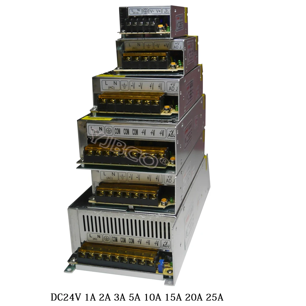 Оптовая продажа DC 24V led Импульсный источник питания 1A 2A 3A 5A 10A 15A 20A 25A 30A светильник