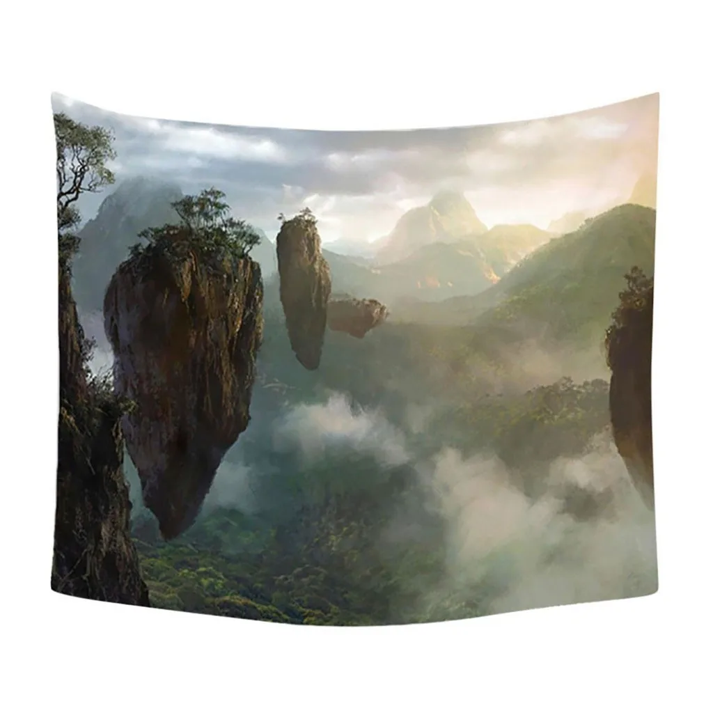 Гобелен настенный солнце и луна Psychedelic маленький гобелен с художественной чакрой