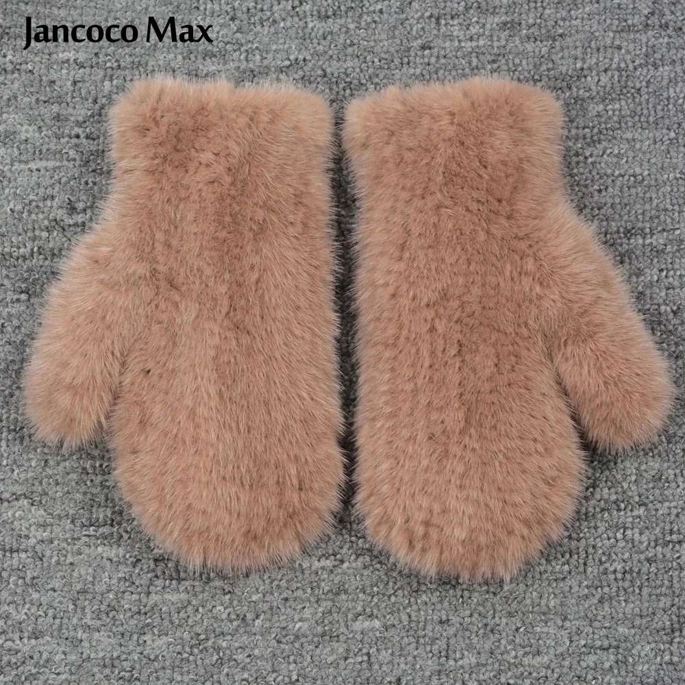 Jancoco Max новые перчатки из натурального меха норки зимние теплые женские модные