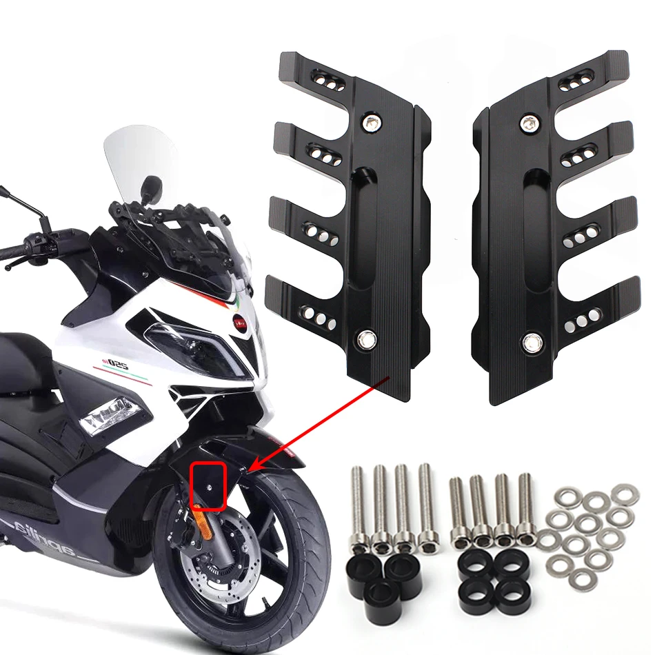 

For Aprilia SR Max250 SRMax250 Max 250 Motorcycle Accessories Mudguard Side Protection Block Front Fender Side Anti-Fall Slider