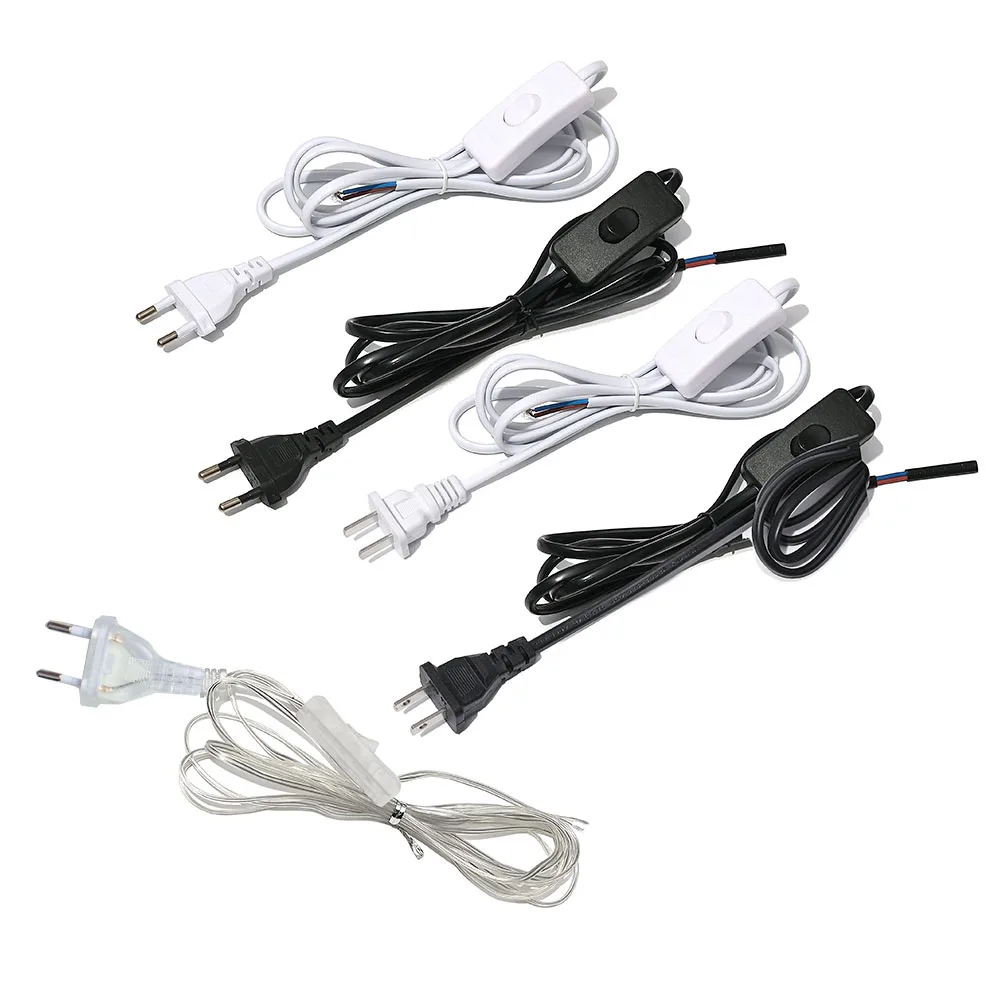 European British plug switch power cord extension plug cord cable with switch desk lamp floor lamp wire