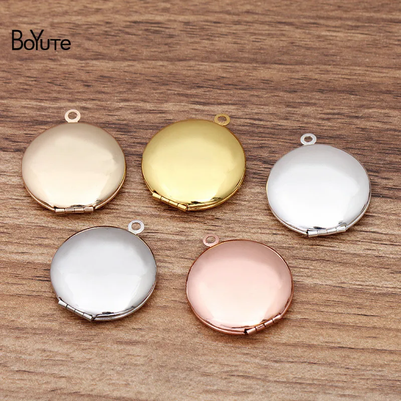 BoYuTe (10 Pieces/Lot) Round 25*6MM Metal Brass Photo Locket Pendant Star Moon Floating Charms Diy | Украшения и аксессуары