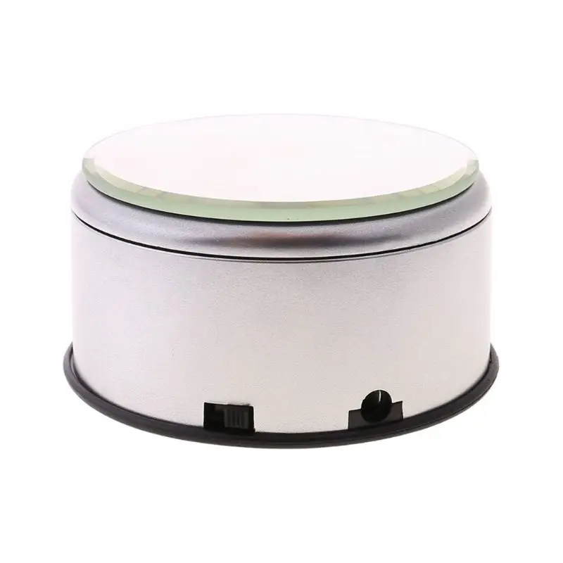 

360 Degree Rotating Jewelry Display Stand Electric Turntable USB Charging or Battery Powered Showing Stand