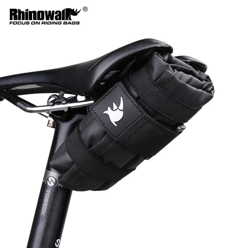 

Rhinowalk Bicycle BagTool Bag Bike Toolkit Tail Case Burrito Pack Back Seat Bag Accessory Package Cycling Frame Pack Repair