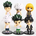 Милые фигурки из ПВХ Hunter x Huner Gon Freecss Killua Zoldyck Kurapika, набор игрушек 10 см