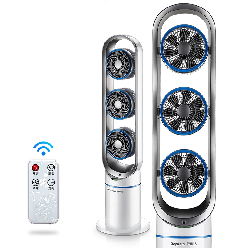 Bladeless электрический вентилятор без лезвий ультра-тихий 220 с дистанционным