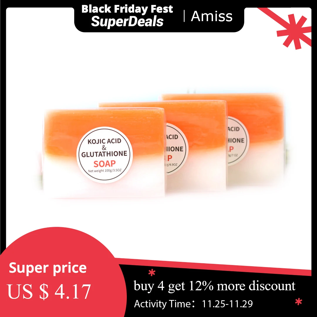 

Оригинальное черное осветляющее кожу мыло ручной работы Kogic мыло с койевой кислотой Отбеливающее мыло осветляющее лицо