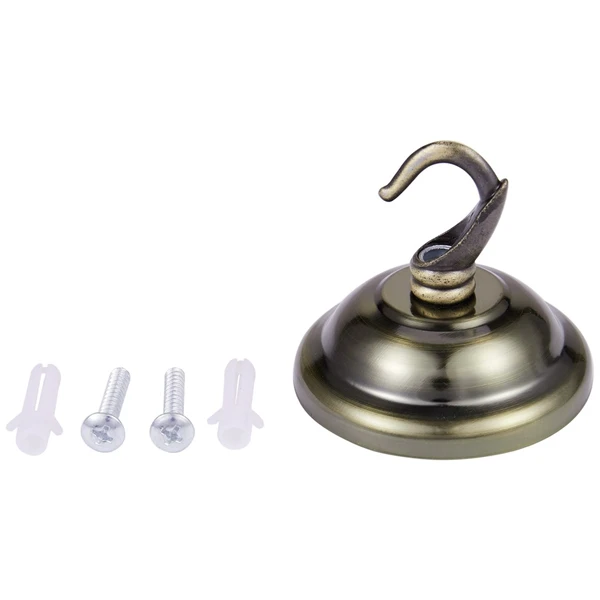 1 шт. Потолочная пластина с крюком для светильник люстра подвесной винтами медный