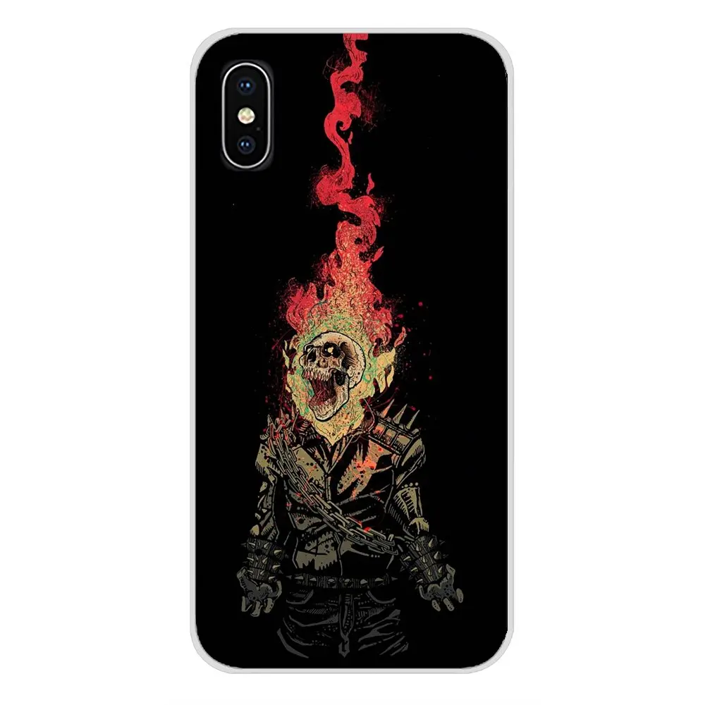Распродажа Ghost Rider аксессуары для телефонов Чехлы Apple iPhone X XR XS 11Pro MAX 4S 5S 5C SE 6S 7 8 Plus