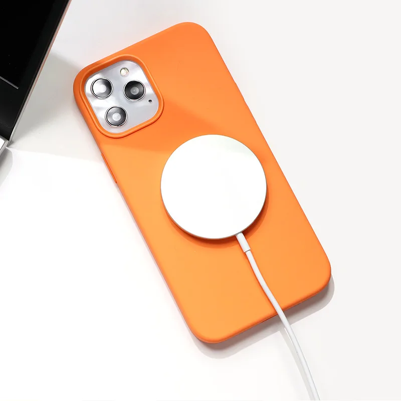 

Liquid Silicone Case For iPhone 12 Pro Max 12 Mini For MagSafe Magnectic Wireless Charger Shockproof Protection Cover
