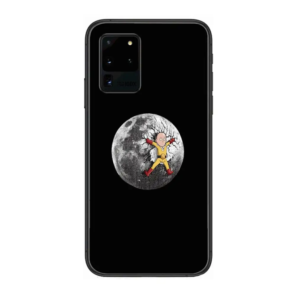 

Cartoon Bald Man Mobile Phone Case Hull For Samsung Galaxy M 10 20 21 31 30 60S 31S Black Shell Art Cell Cover TPU