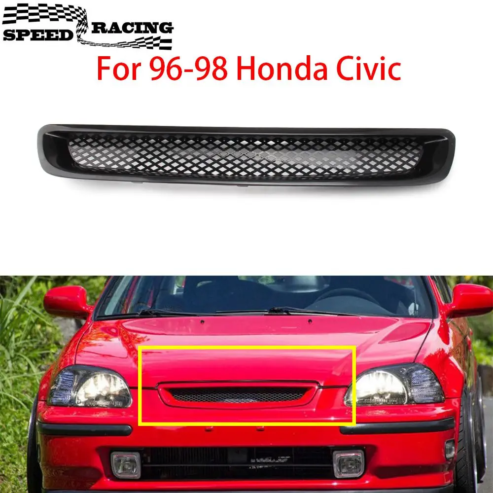 

Черный бампер из АБС-пластика для Honda Civic EK CX DX EX HX LX Type R 1996-1998
