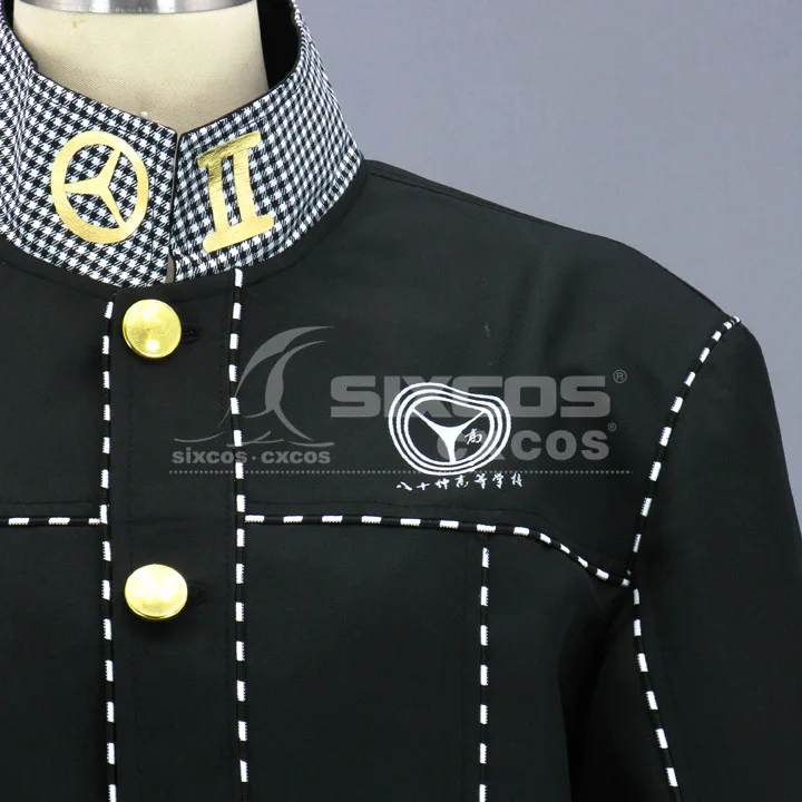 Игры персона 4 Hanamura есукэ Косплей Костюм Полный комплект темно-синий вязать