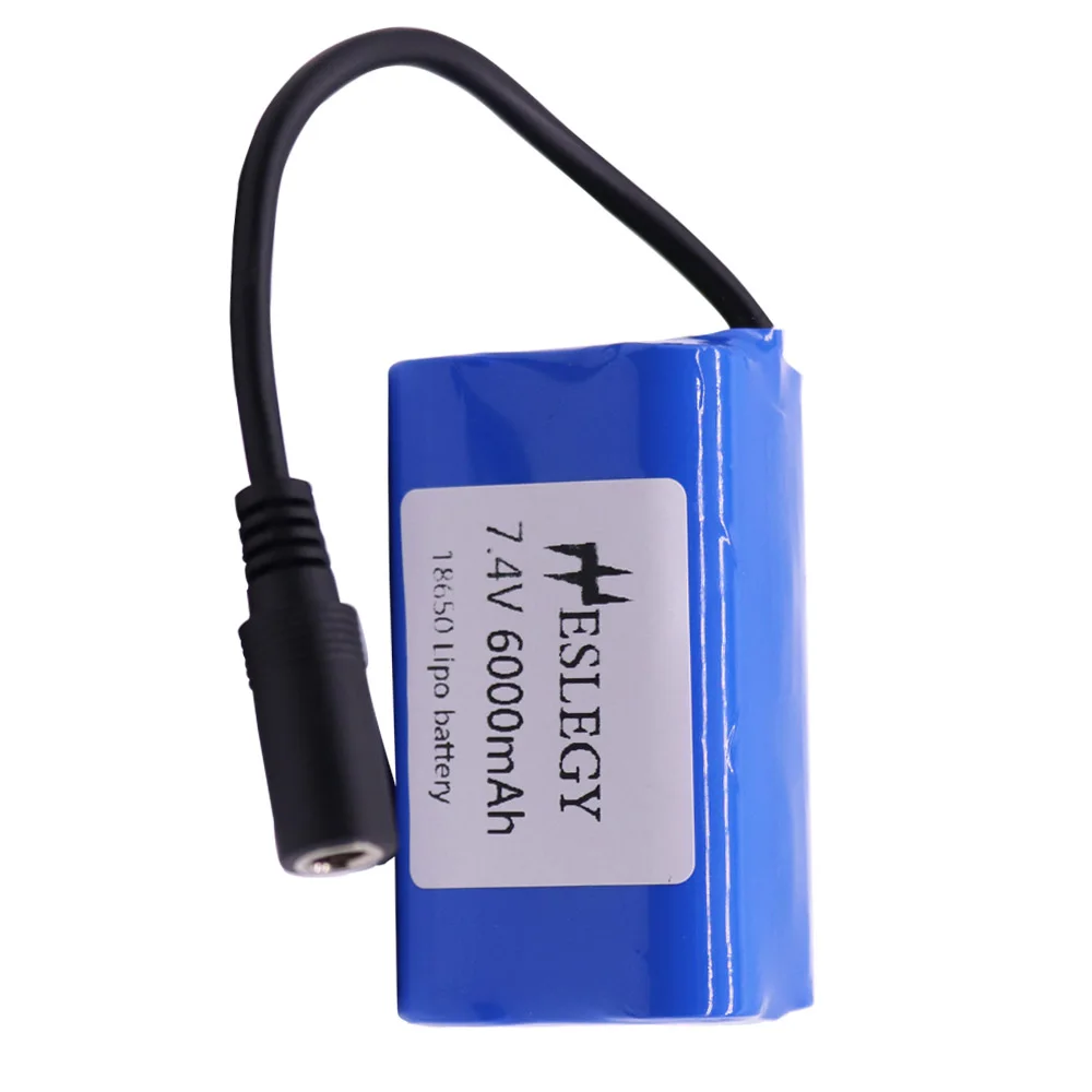 

High capacity 7.4V 6000mah 2S rechargeable Lipo battery For T188 T888 2011-5 RC Fish Finder Fishing Bait toys Boats Spare Parts