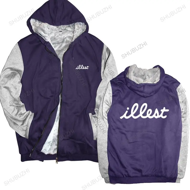 

brand winter hoodie warm coat Homme monsieur phrase logo illest skate rap mode brand winter jacket for boys