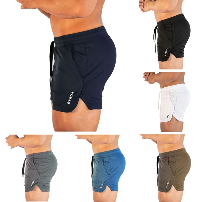 

New Men Fitness Bodybuilding Shorts Breathable Mesh Quick Dry Sportswear Jogger Beach Short Pants Man Summer Gyms Workout Male