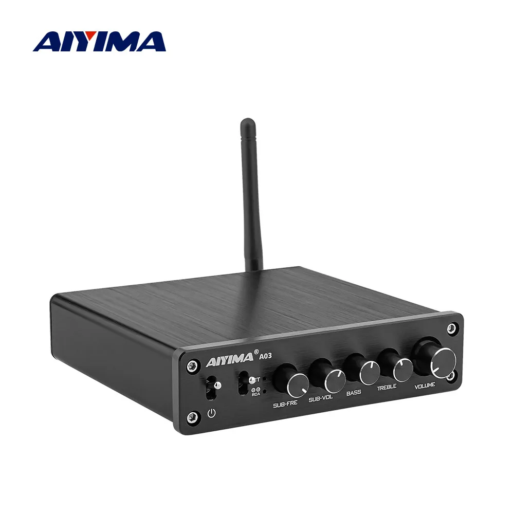 AIYIMA TPA3116 сабвуфер усилитель Bluetooth Hi Fi TPA3116D2 2 1 канальный цифровой аудио усилители 50