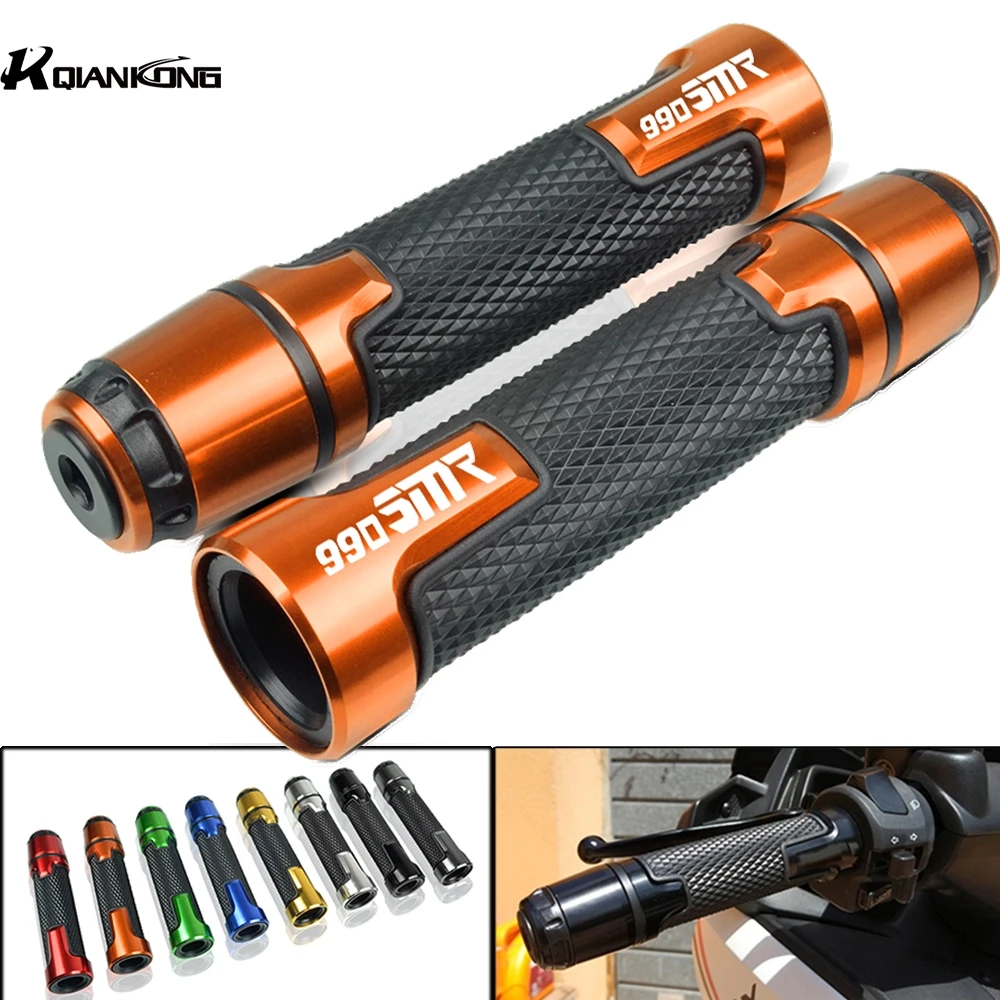 Противоскользящая ручка для мотоцикла с логотипом 990SMR 7/8 дюйма 22 мм CNC руля 990 SMR 2009