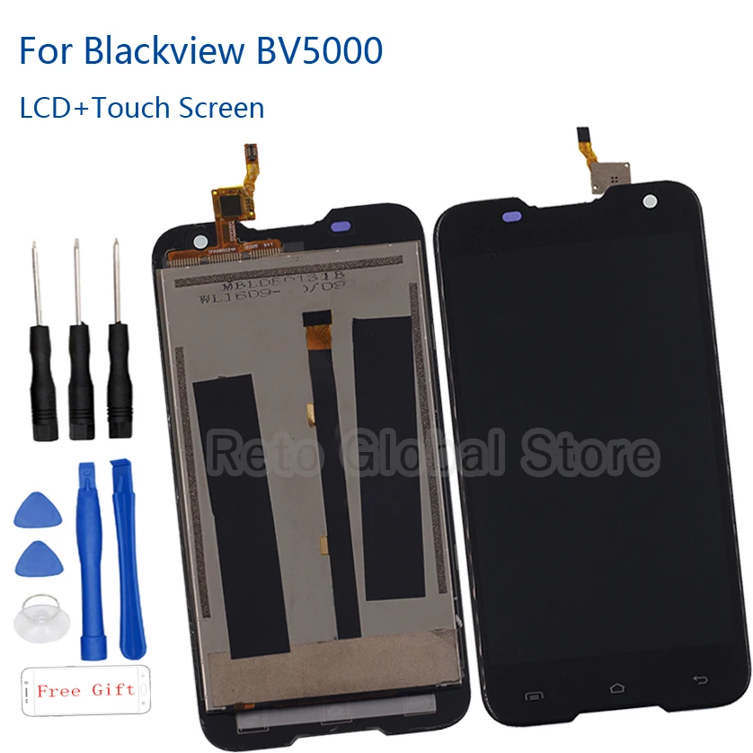100% Оригинальный Blackview BV5000 5 0 &quotЖК-дисплей сенсорный экран 1280X720 дигитайзер сборка