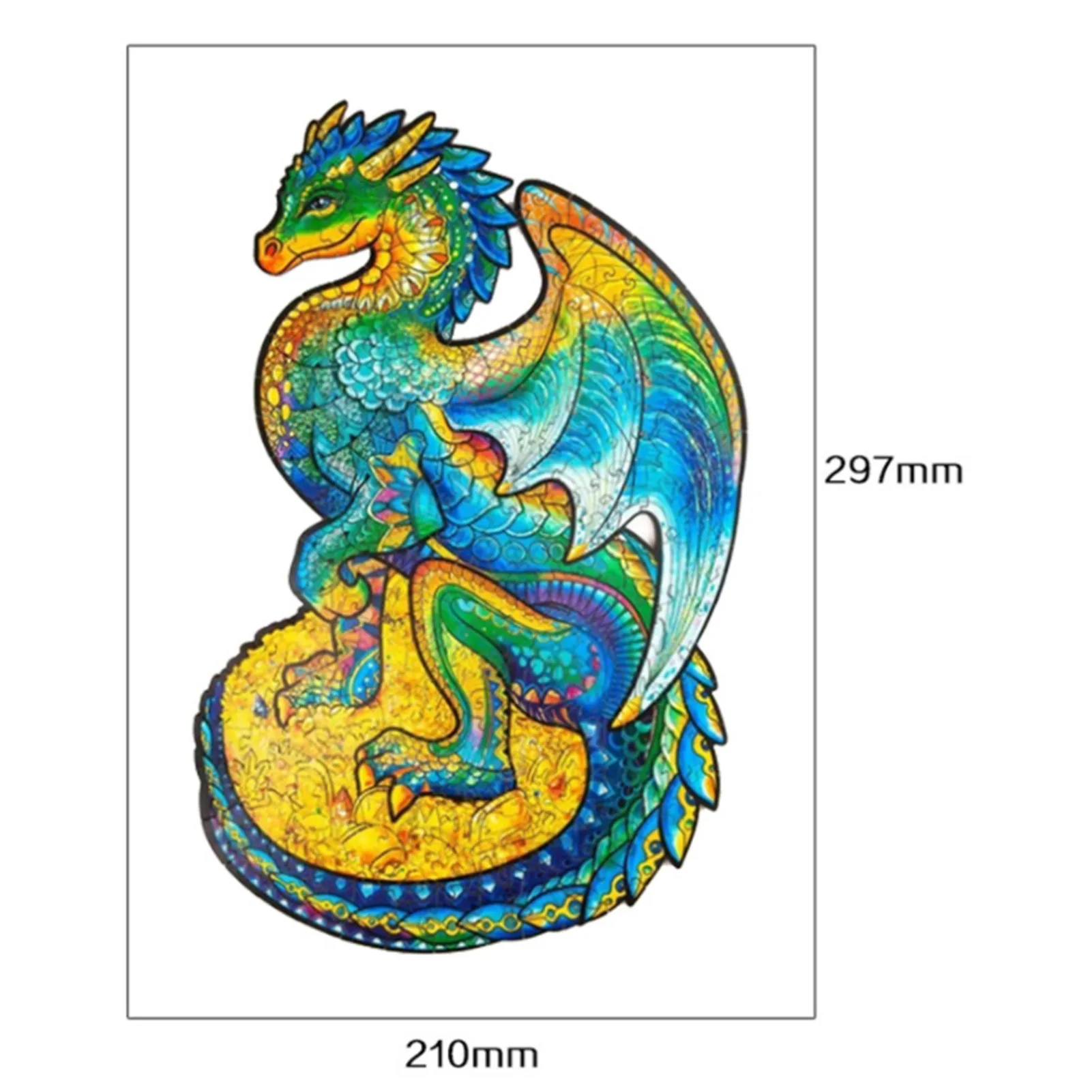 

Wooden Puzzle For Adults Children DIY Wooden Dragon Puzzles Each Piece Is Animal Shaped Christmas Gift Wooden Jigsaw Puzzle